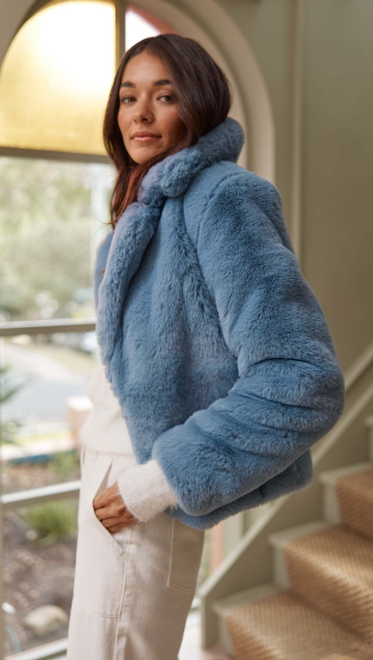 Zara Faux Fur Jacket-MINKPINK