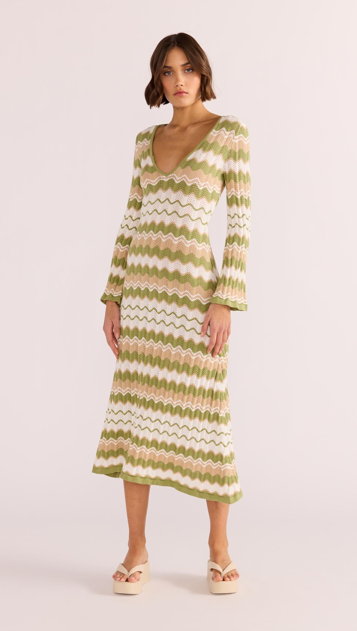 MELODY KNIT MIDI DRESS-MINKPINK