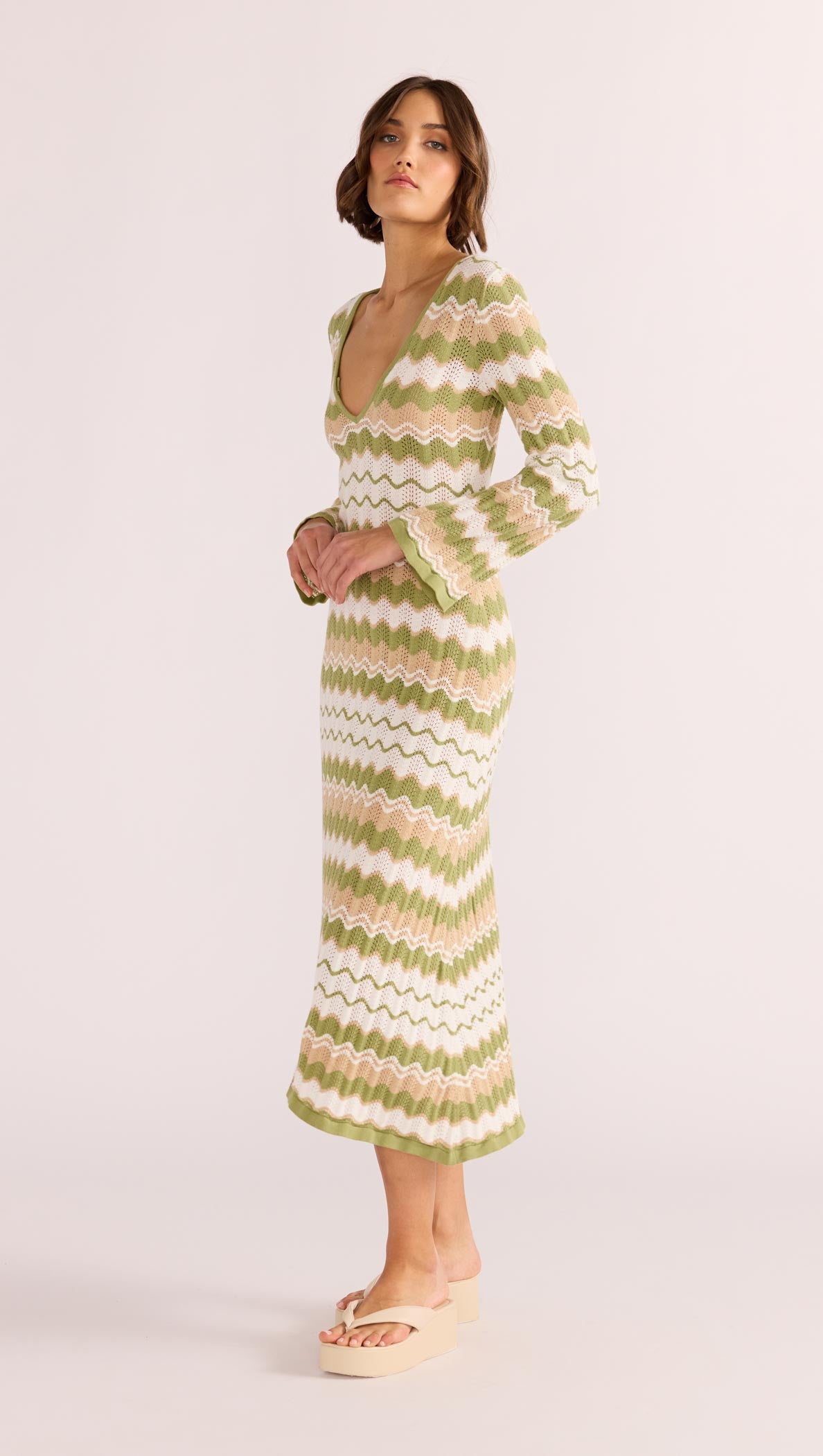 MELODY KNIT MIDI DRESS-MINKPINK