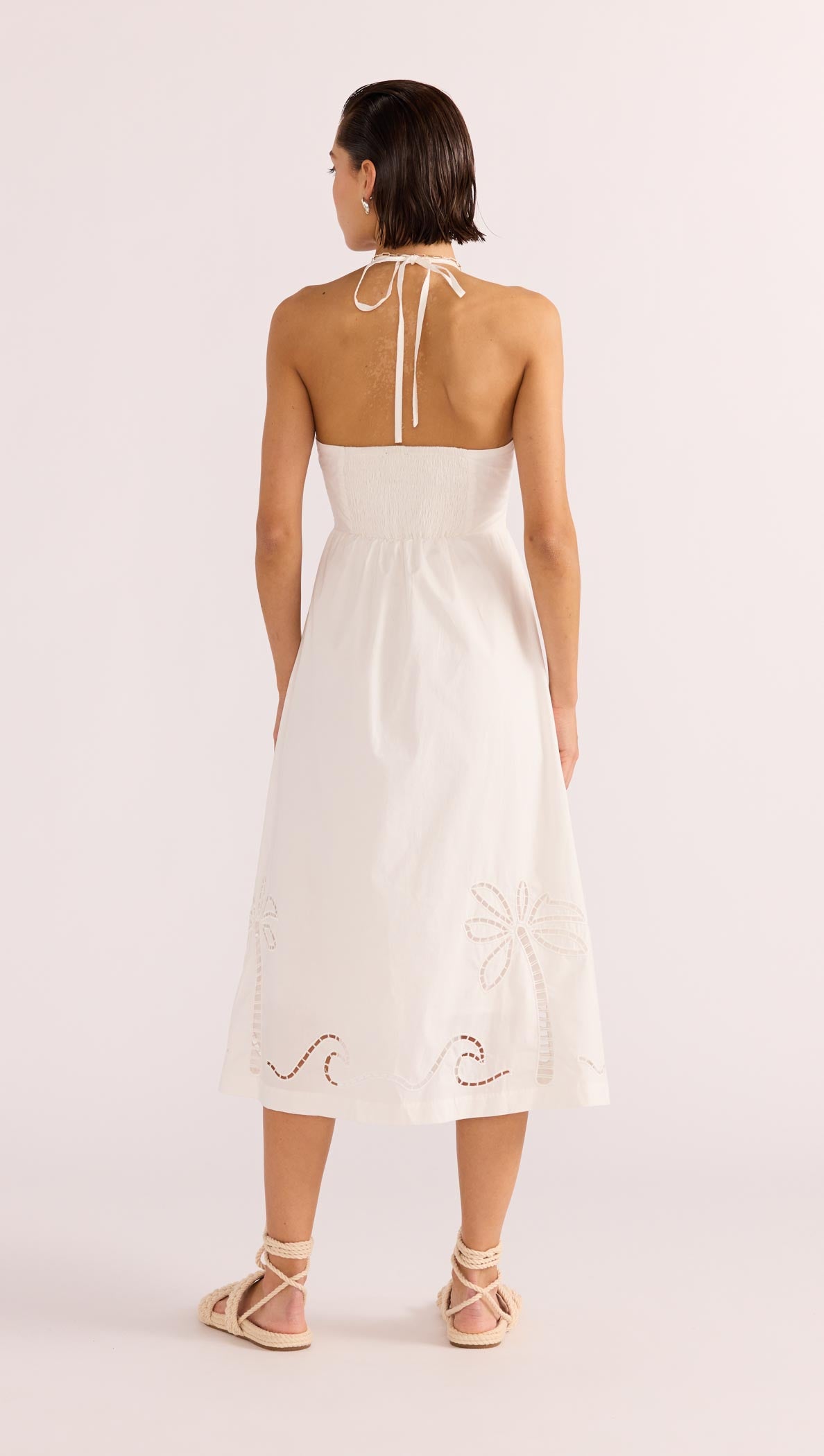 ROMINA BRODERIE MIDI DRESS-MINKPINK