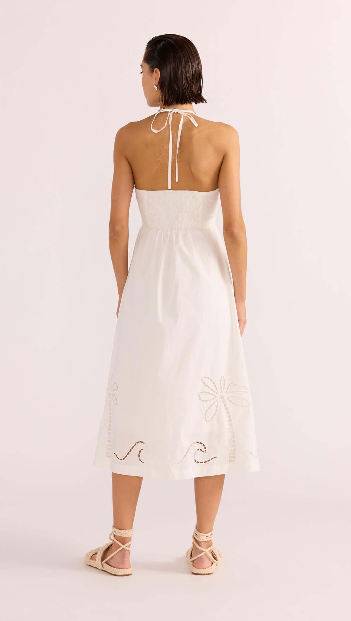 ROMINA BRODERIE MIDI DRESS-MINKPINK