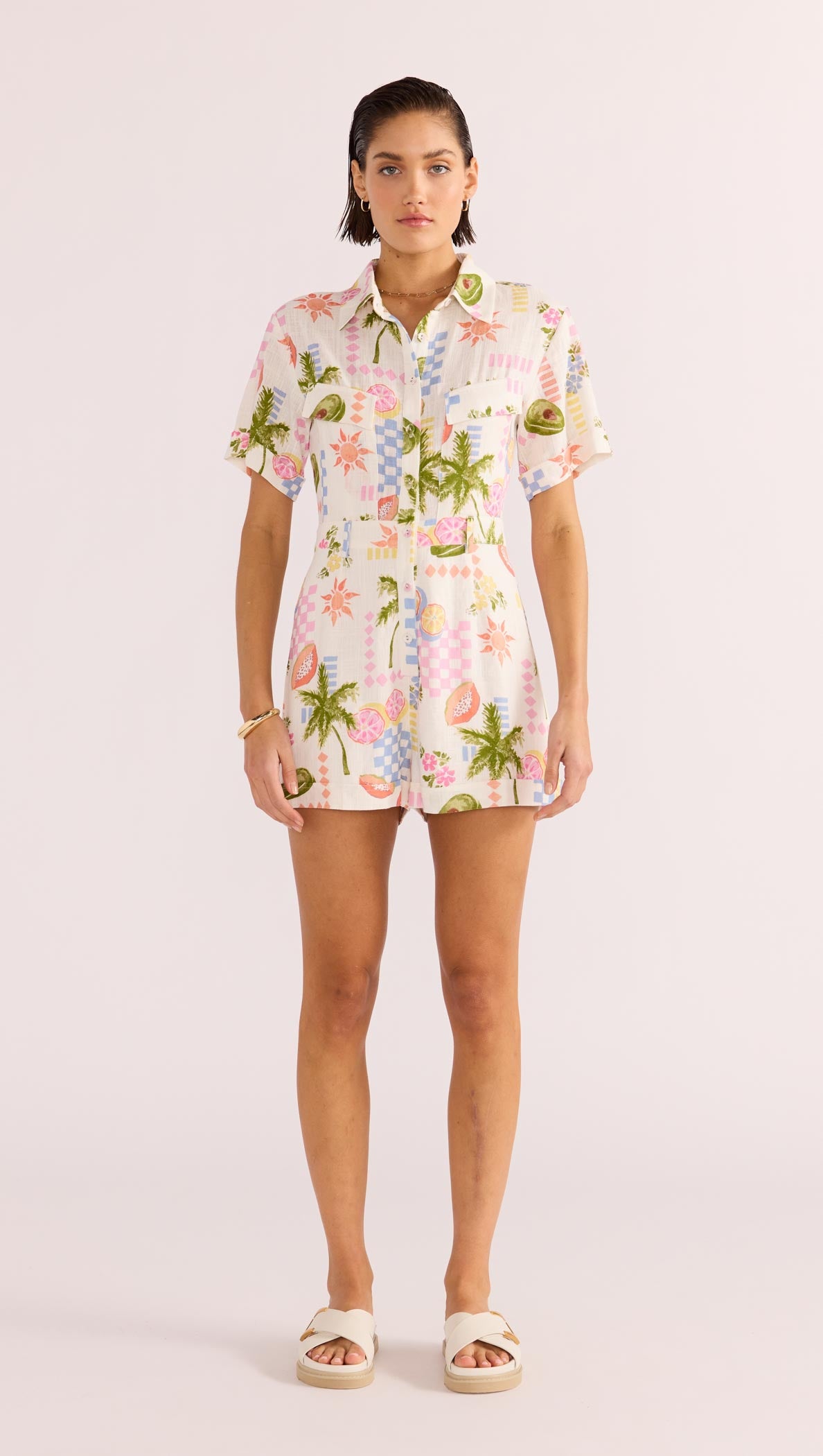 GRACIE BELTED PLAYSUIT-MINKPINK