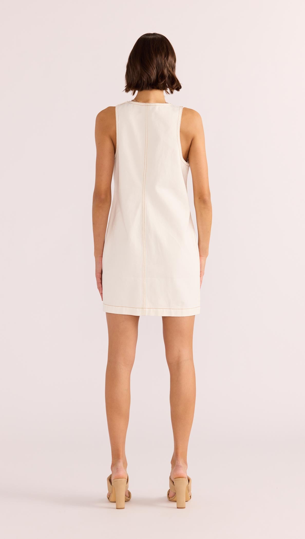 TABITHA WAVE BUTTON MINI DRESS-MINKPINK
