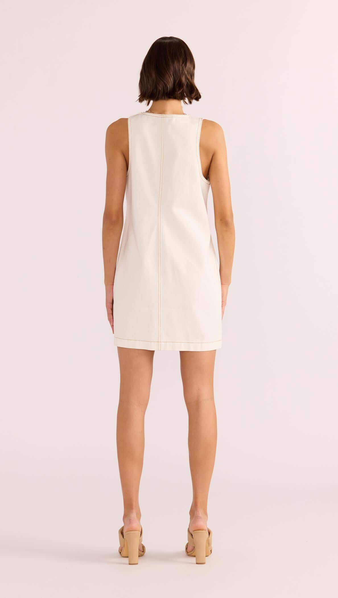 TABITHA WAVE BUTTON MINI DRESS-MINKPINK
