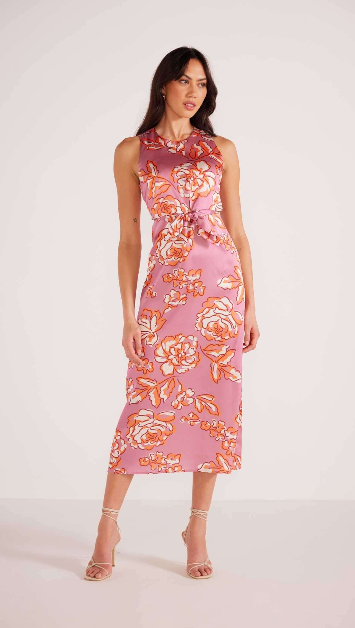 Mandevilla Tie Midi Dress - Final Sale