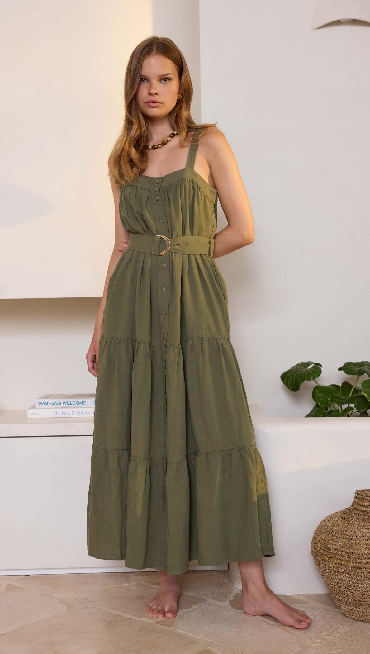 Amara Tiered Midi Dress - Final Sale