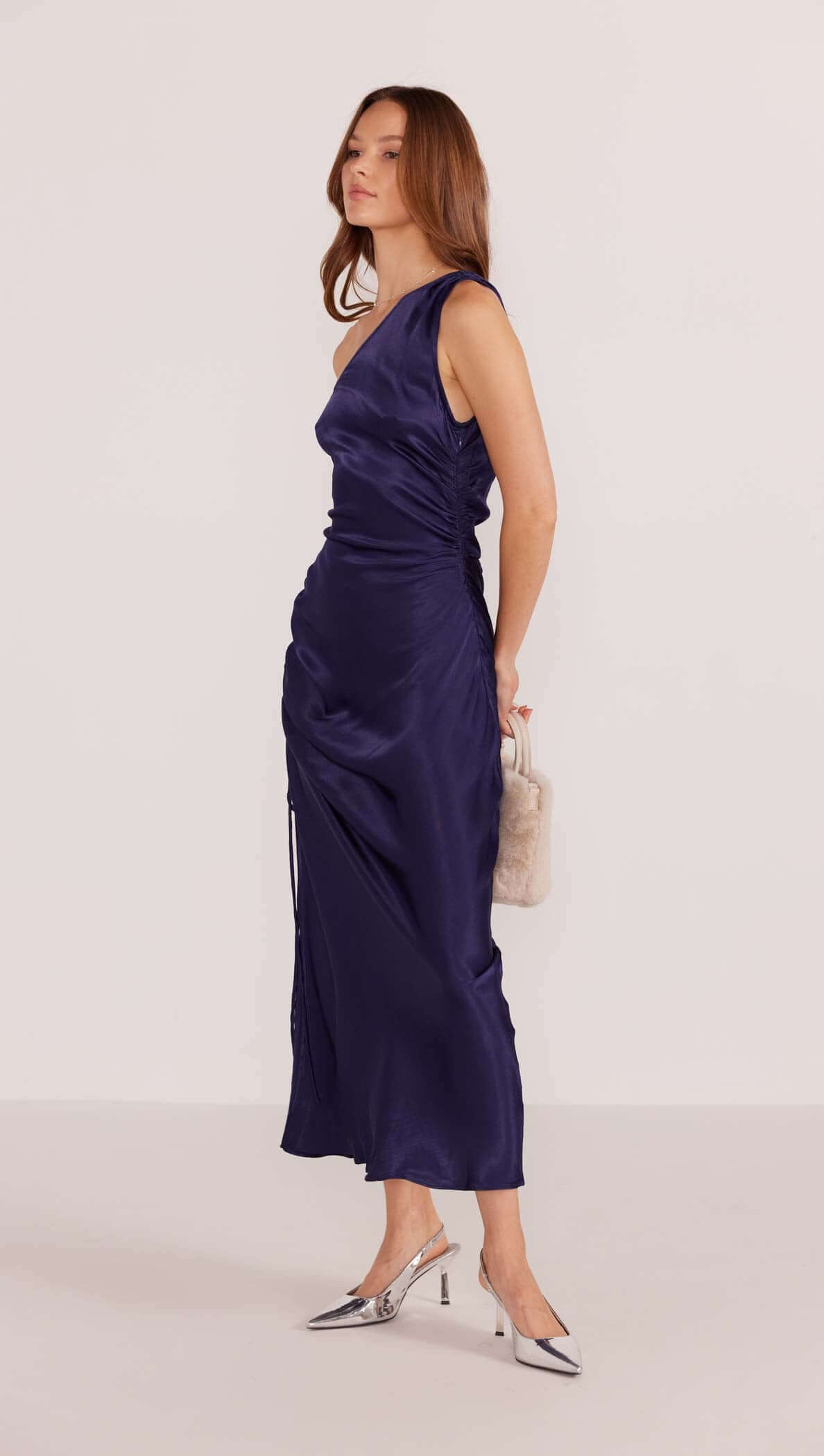 Lumina One Shoulder Midi Dress - Final Sale