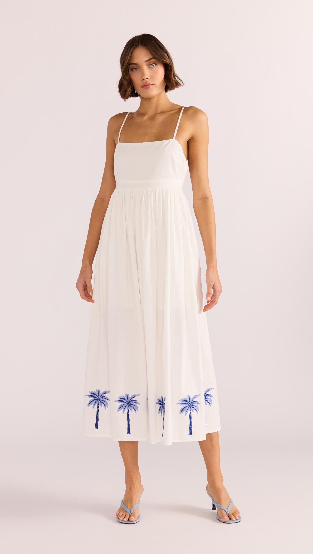 ISADORA EMBROIDERED MIDI DRESS-MINKPINK