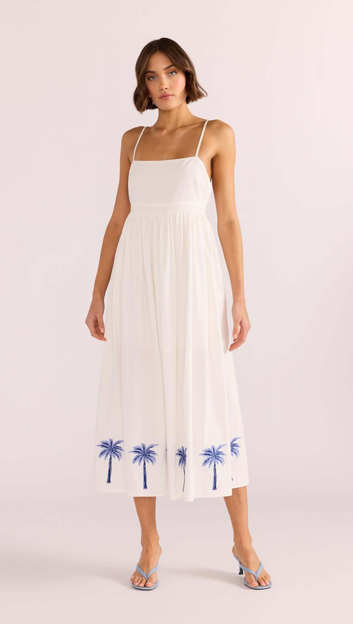 ISADORA EMBROIDERED MIDI DRESS-MINKPINK