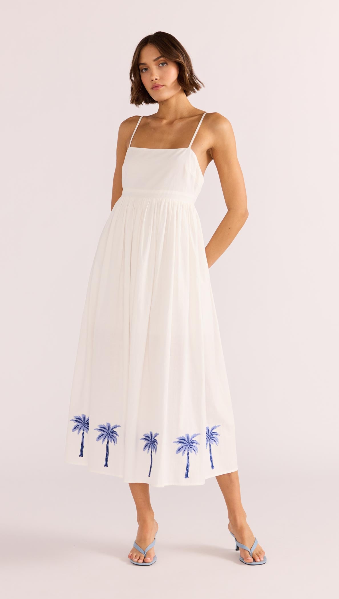 ISADORA EMBROIDERED MIDI DRESS-MINKPINK
