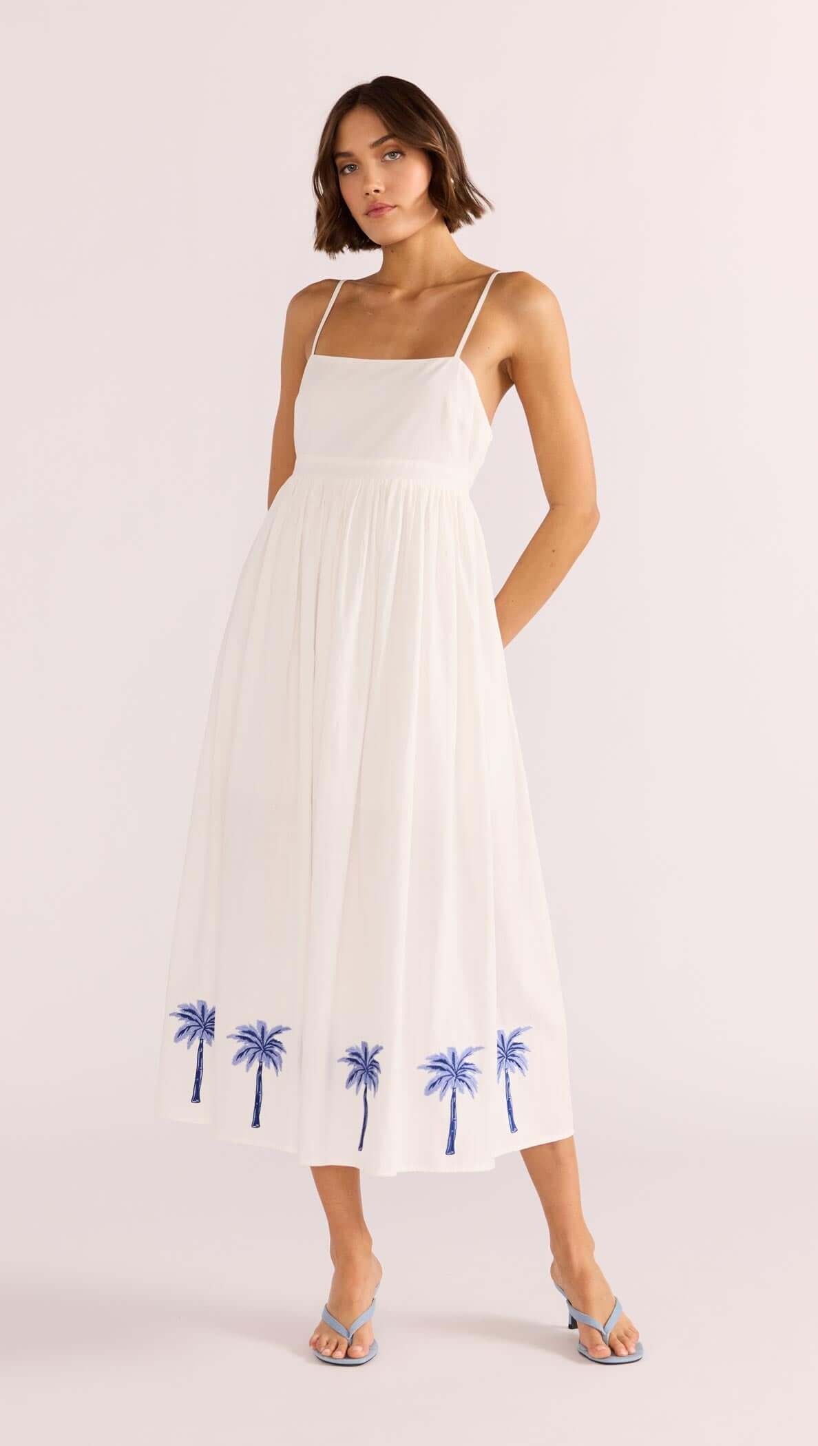 ISADORA EMBROIDERED MIDI DRESS-MINKPINK
