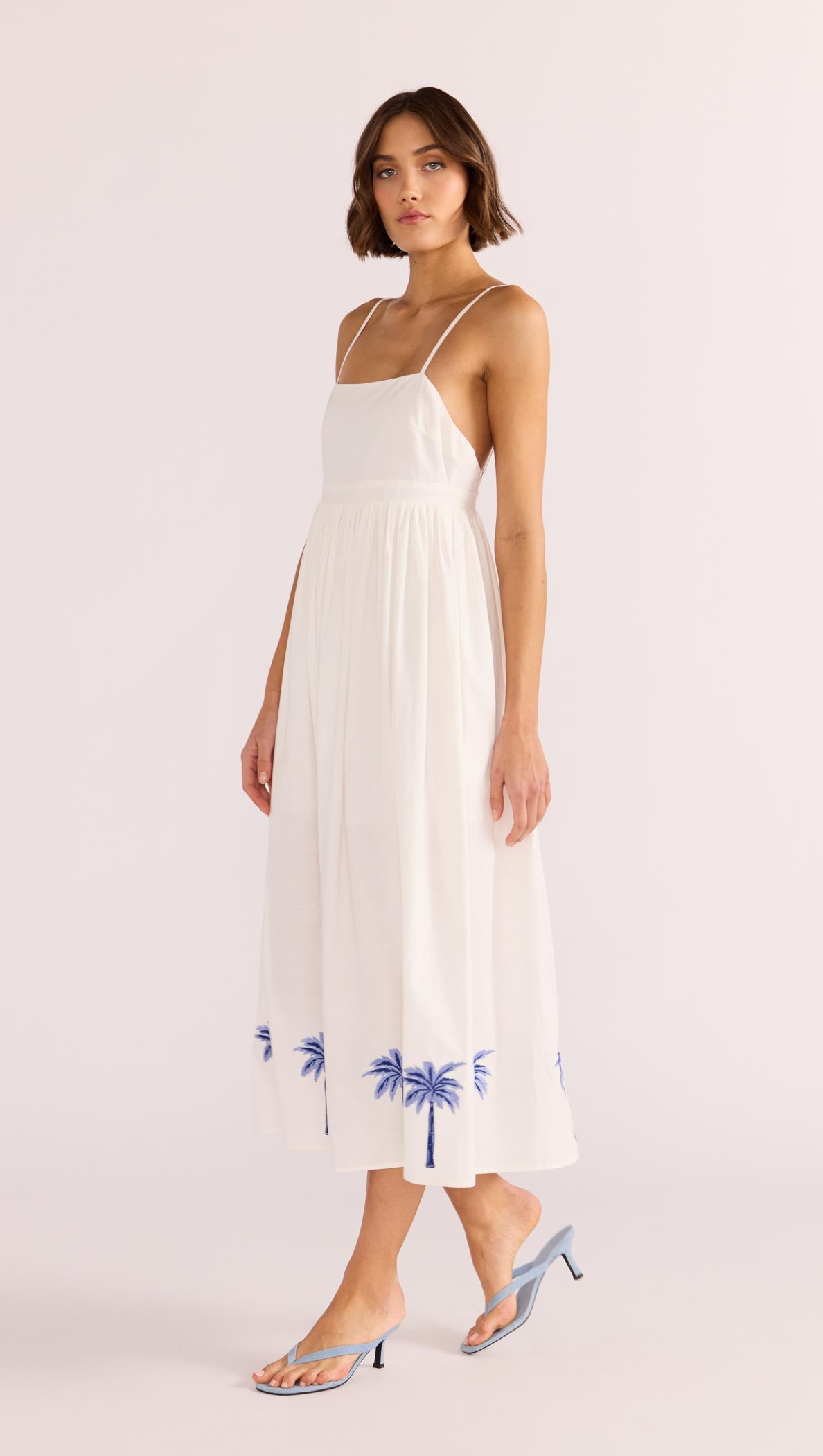 ISADORA EMBROIDERED MIDI DRESS-MINKPINK