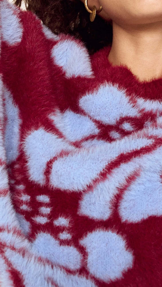 Intarsia Floral Soft Touch Jumper