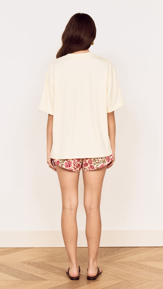 Crochet Detail Oversized T Shirt