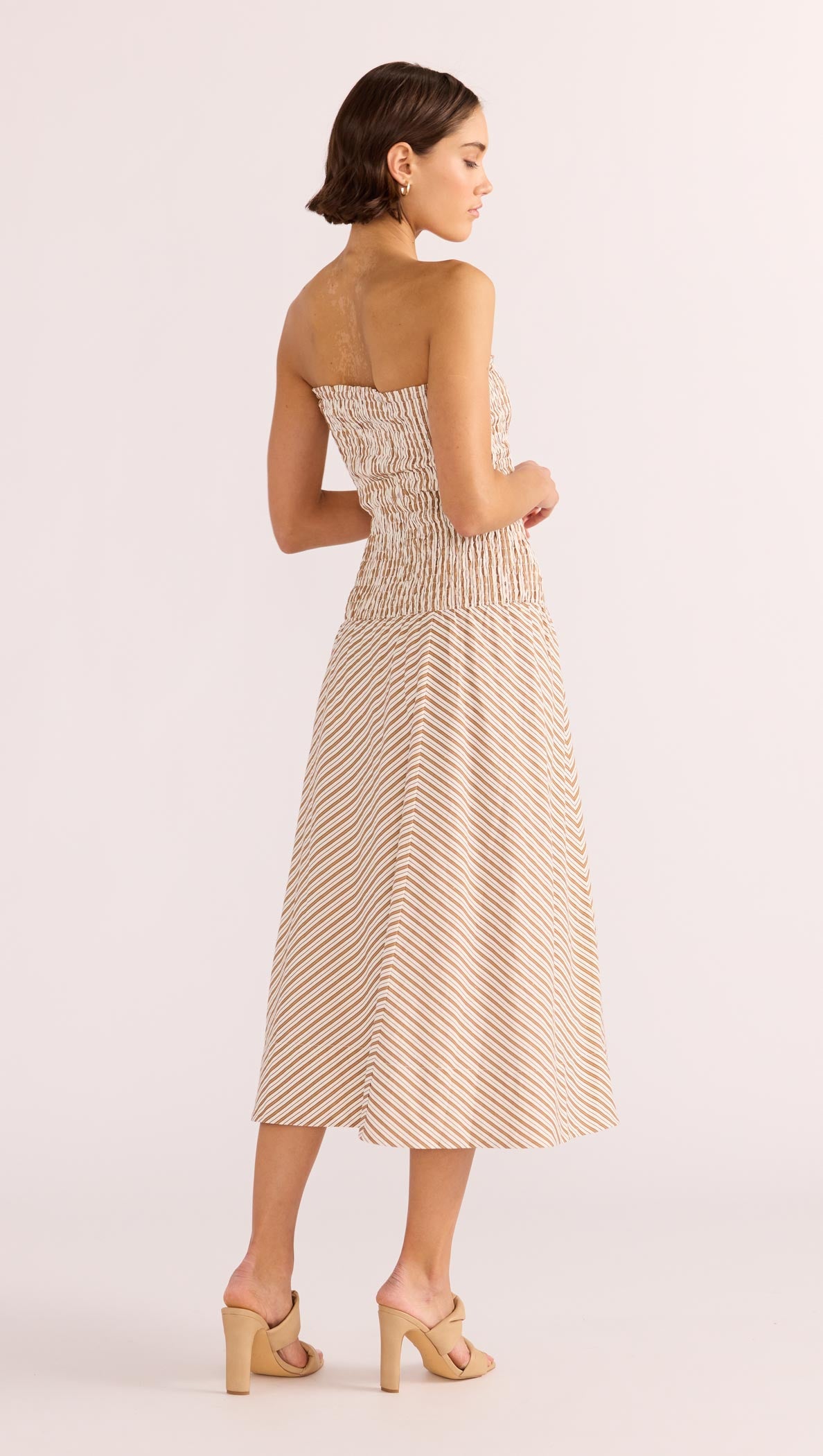 Artemis Shirred Bandeau Midi Dress