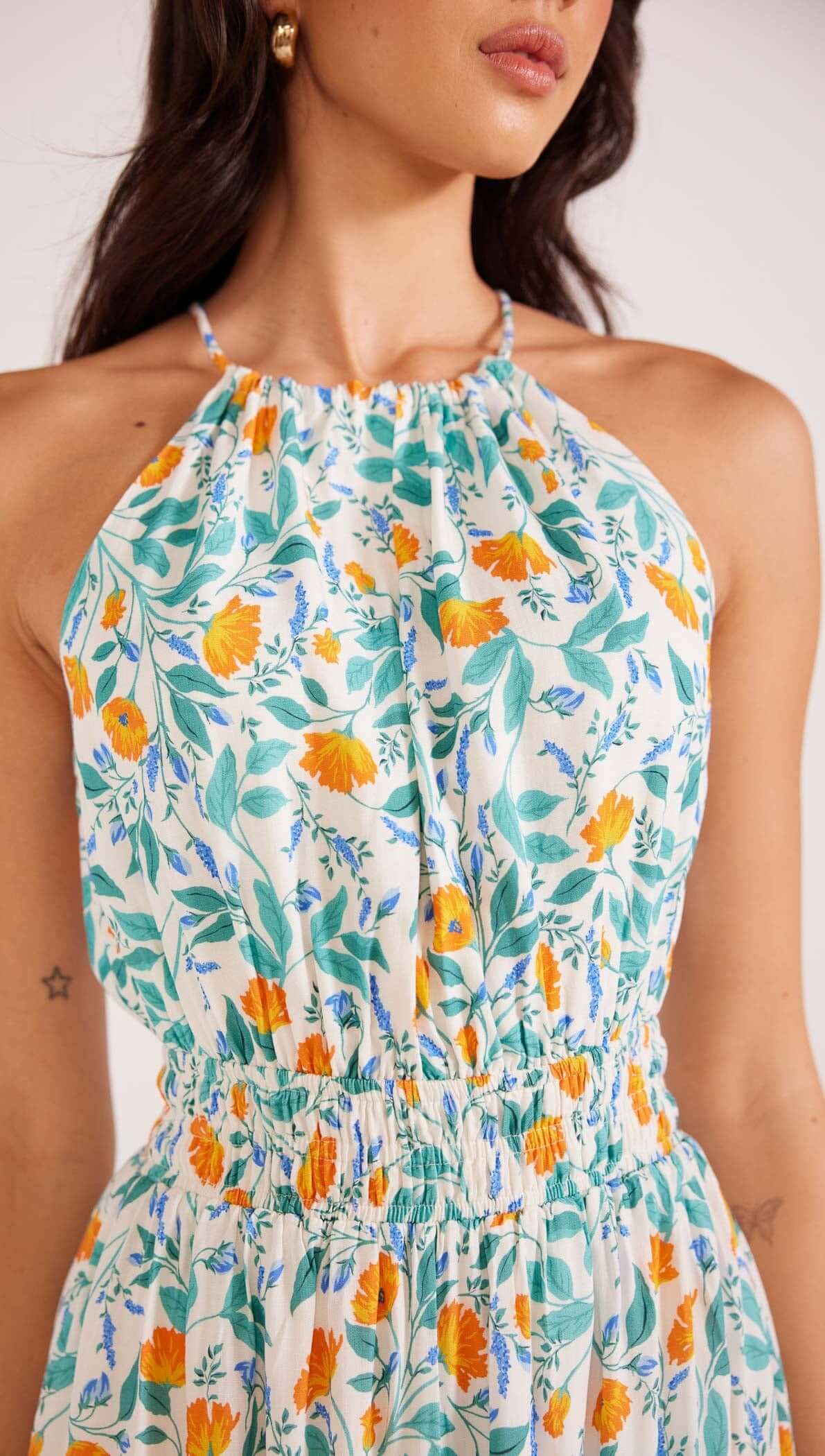 Bonnie Halter Midi Dress-MINKPINK