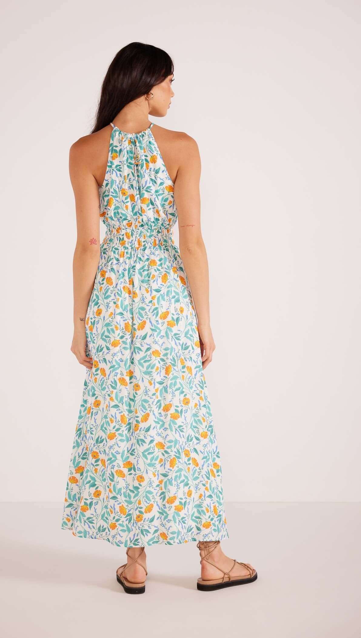 Bonnie Halter Midi Dress-MINKPINK