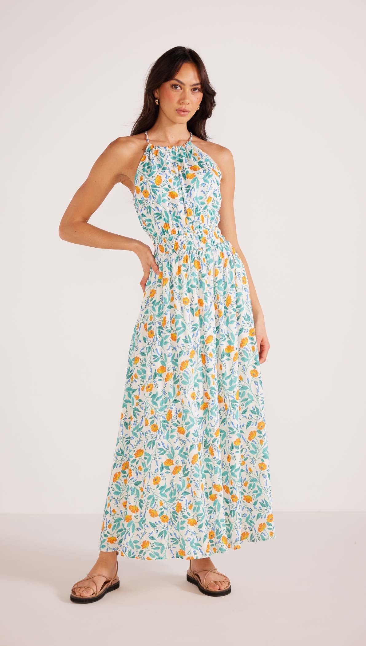 Bonnie Halter Midi Dress-MINKPINK