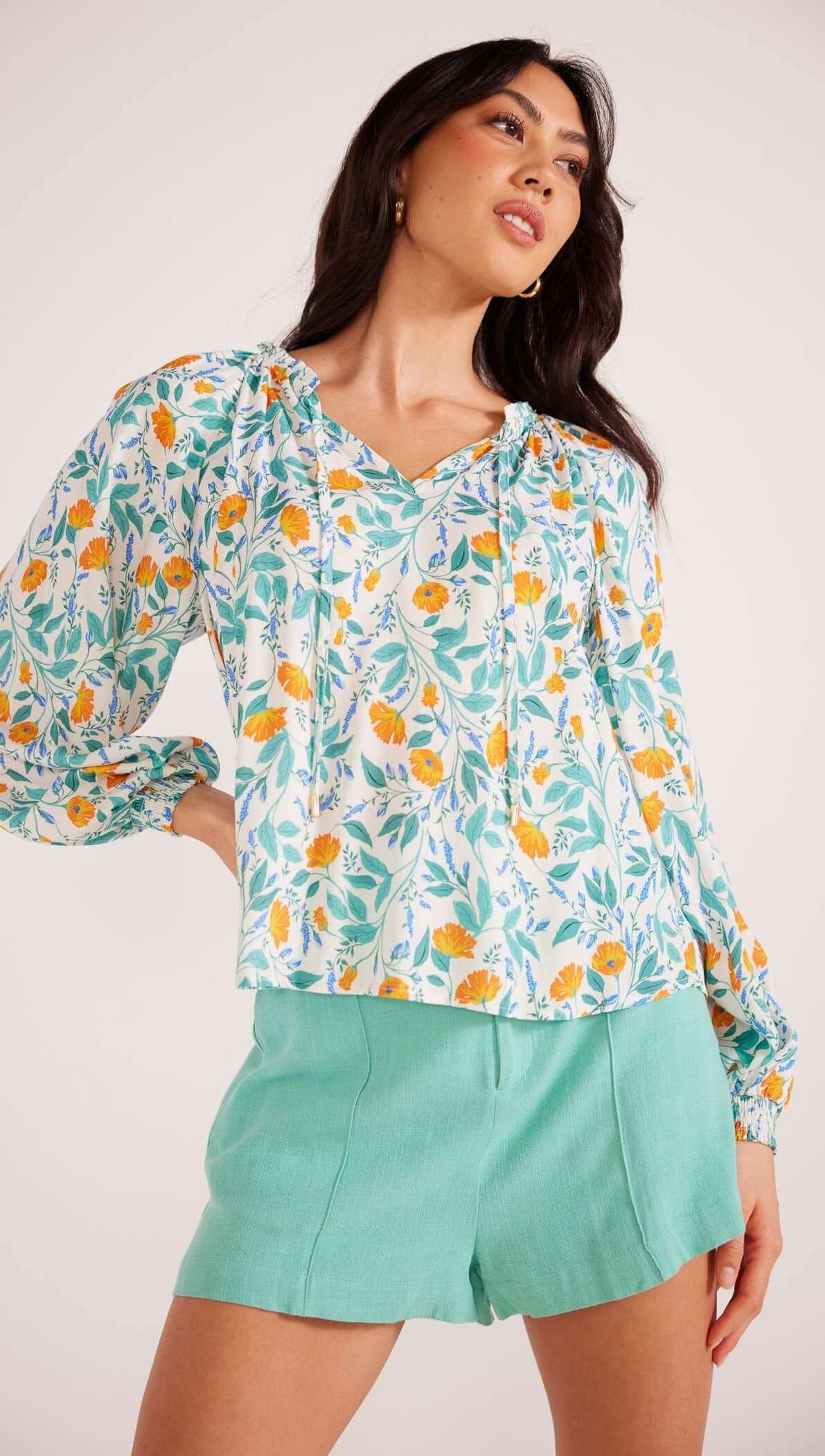 Bonnie Long Sleeve Blouse-MINKPINK