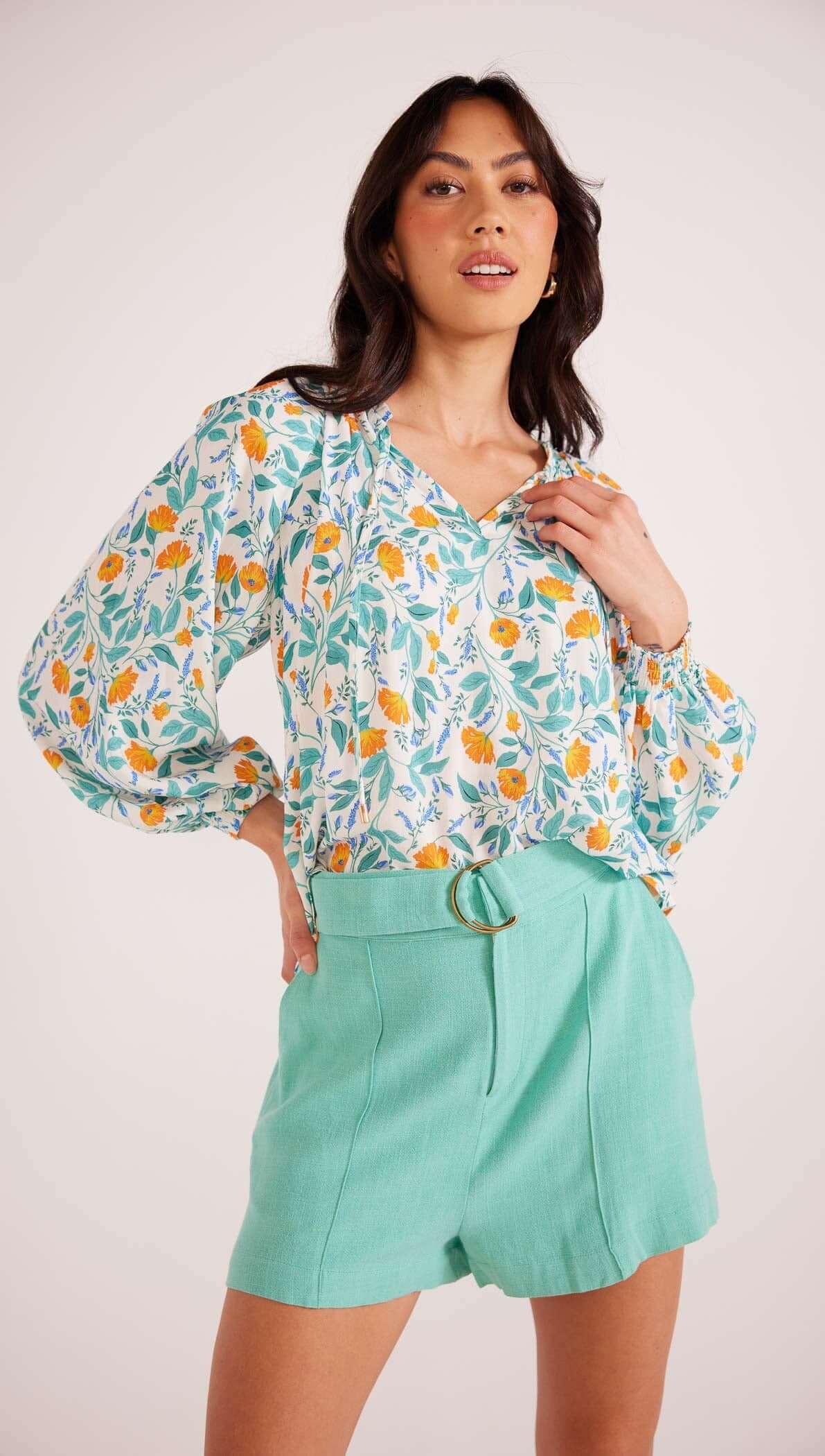 Bonnie Long Sleeve Blouse-MINKPINK