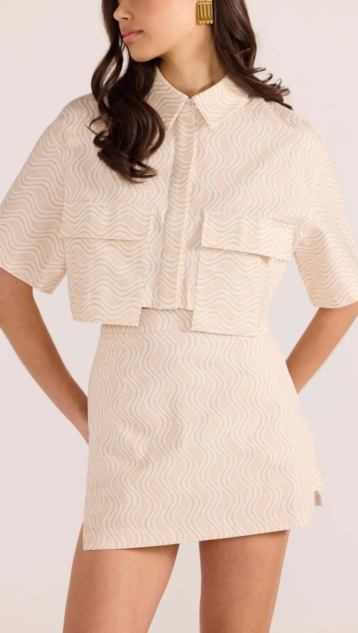 Bonnie Pocket Crop Shirt-TOPS - SHORT SLEEVE-MINKPINK