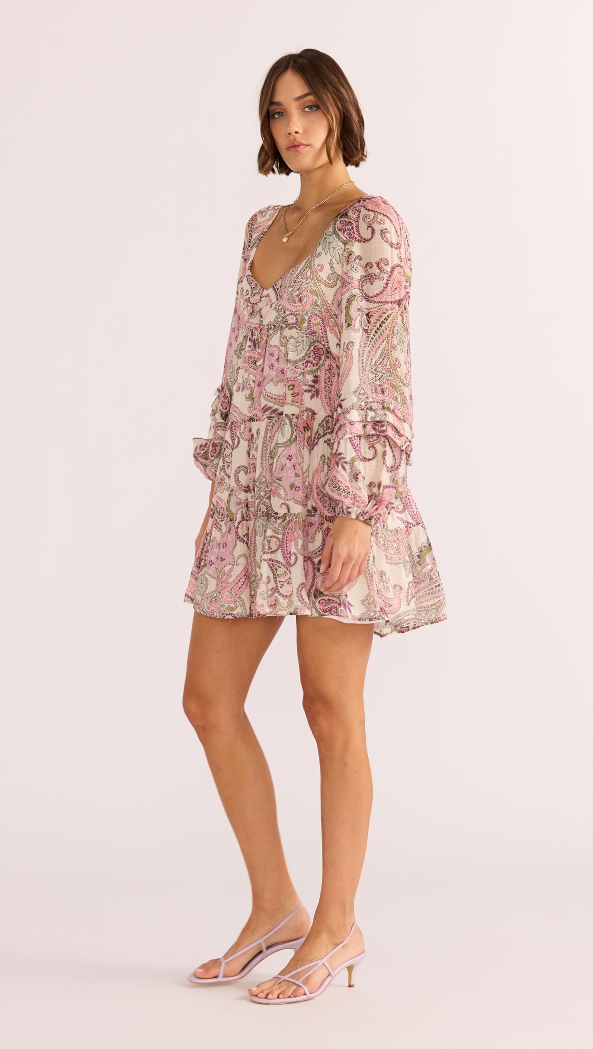 Cadence Babydoll Mini Dress-MINKPINK