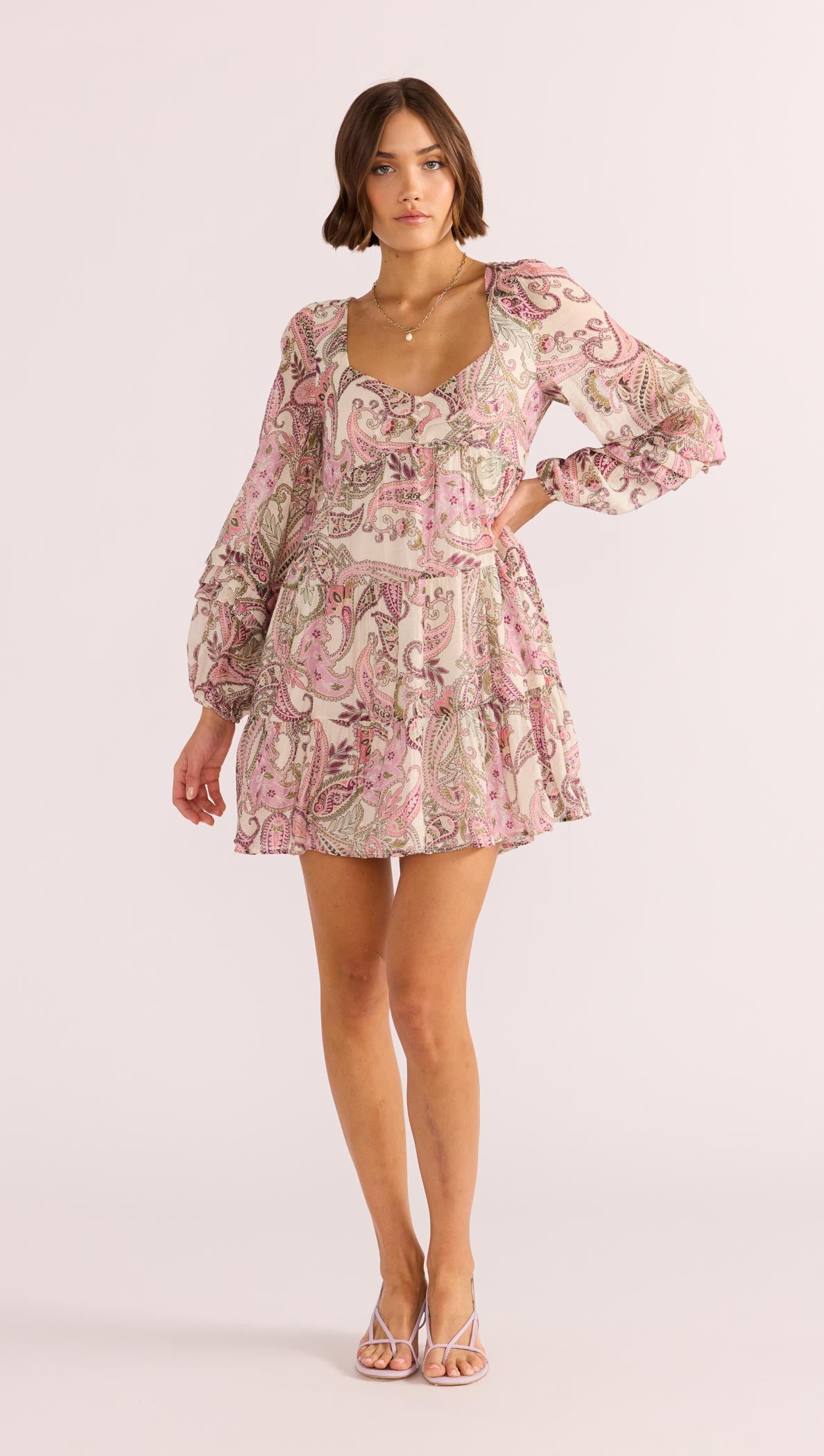 Cadence Babydoll Mini Dress-MINKPINK