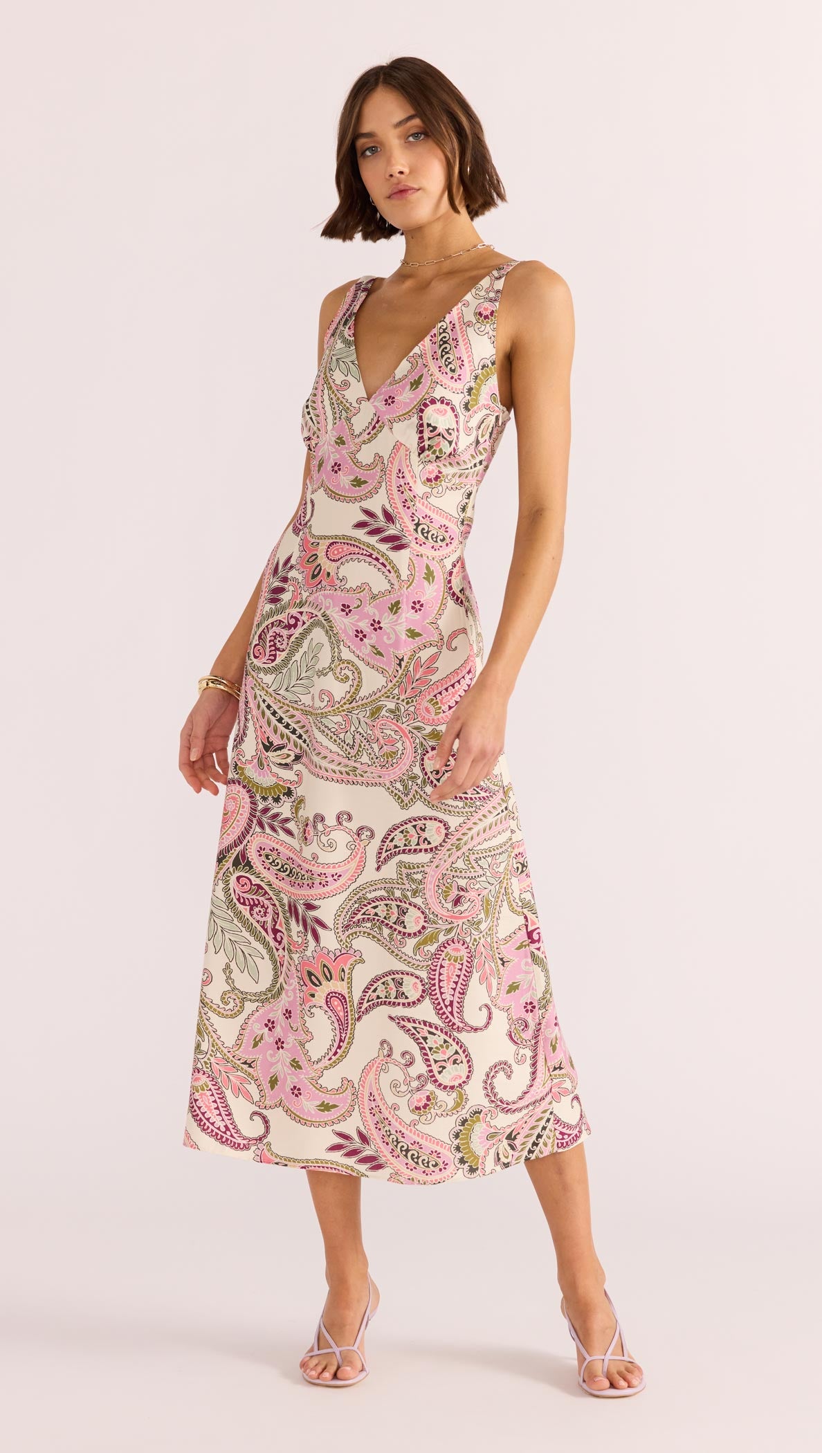 Cadence Bias Slip Midi Dress-MINKPINK