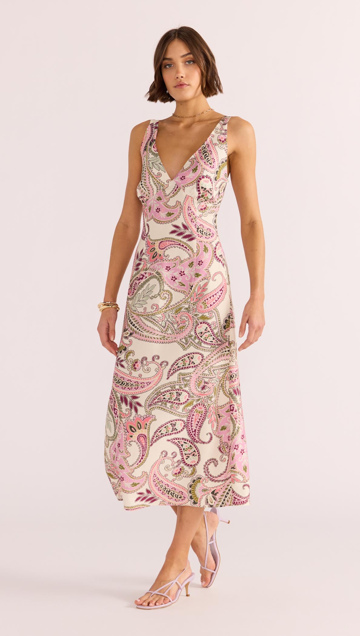 Cadence Bias Slip Midi Dress-MINKPINK