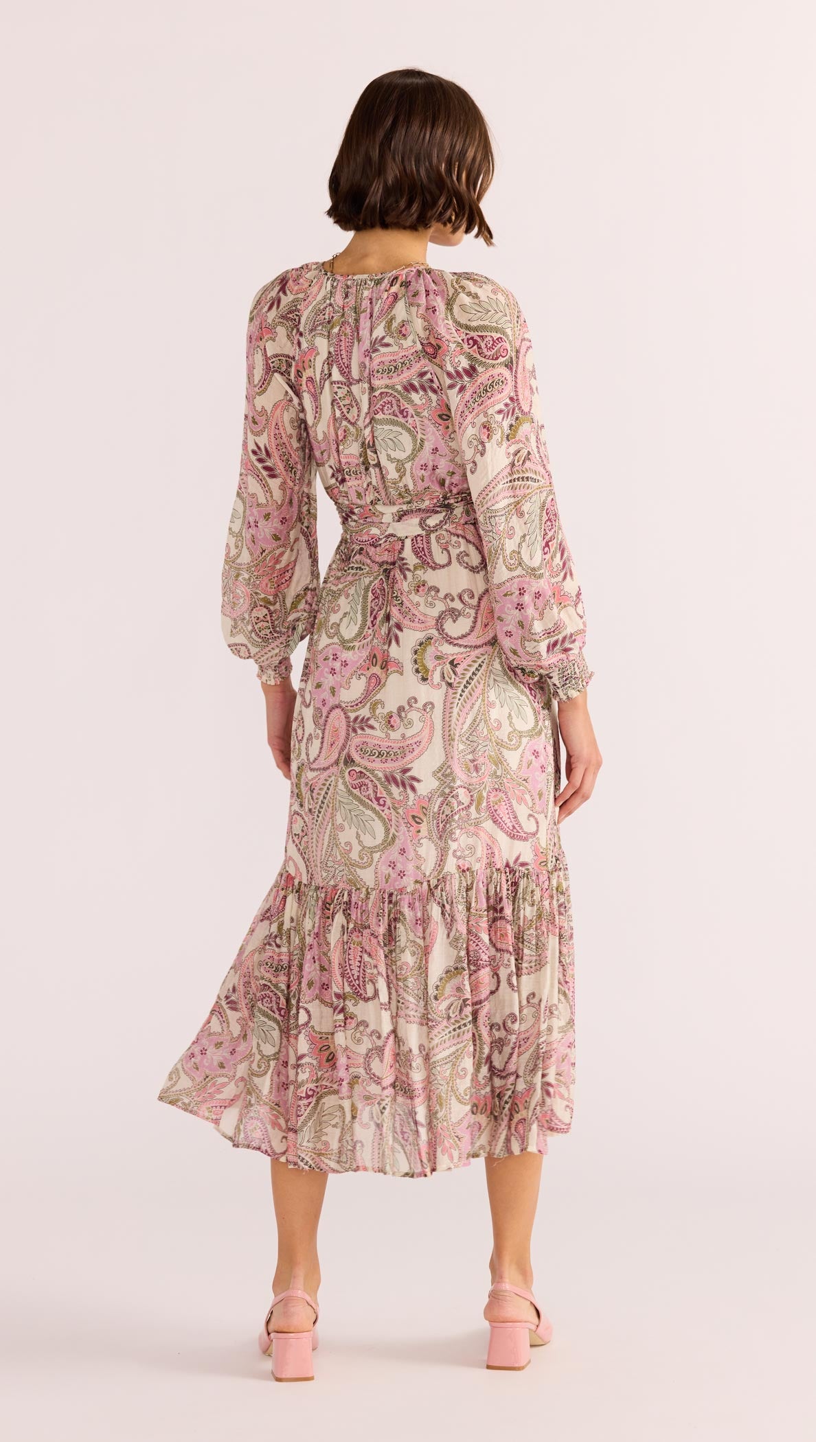 Cadence Blouson Midi Dress-MINKPINK