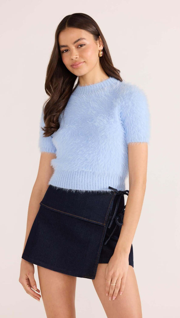 CLOVER FLUFFY KNIT TEE at MINKPINK