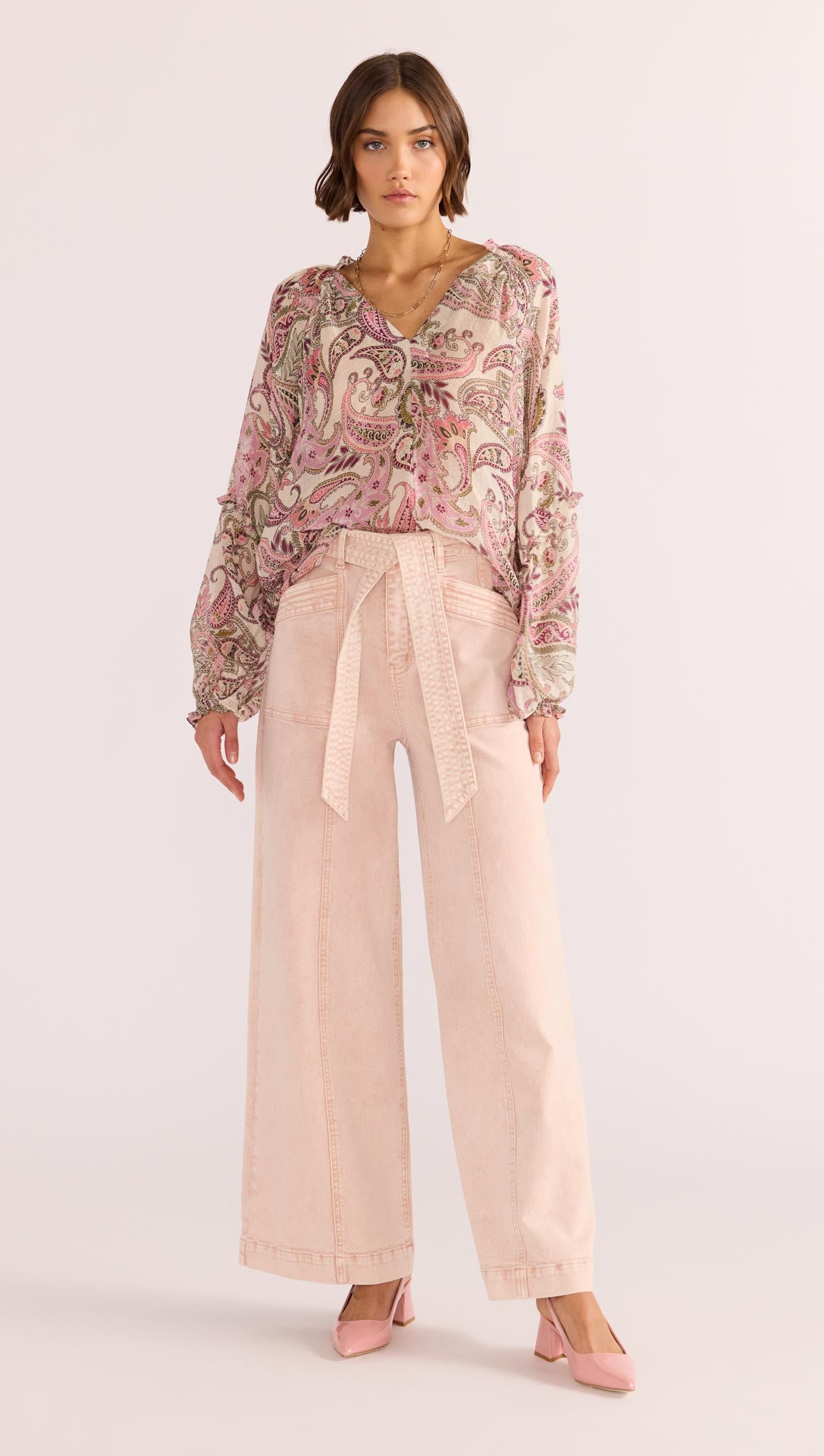 Dahlia Denim Panel Jean-MINKPINK