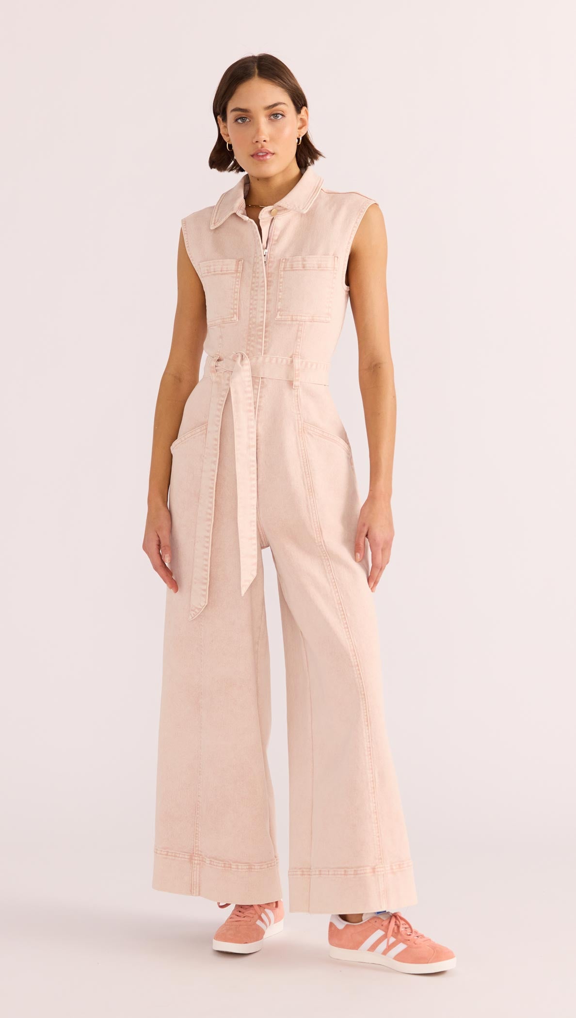 Dahlia Denim Panel Jumpsuit-MINKPINK