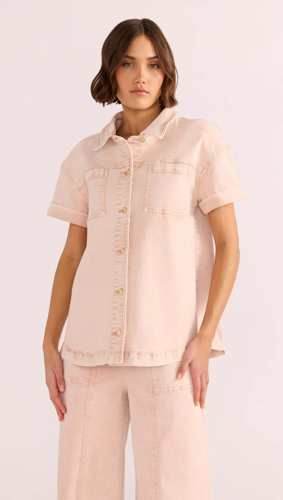 Dahlia Denim Shirt-MINKPINK