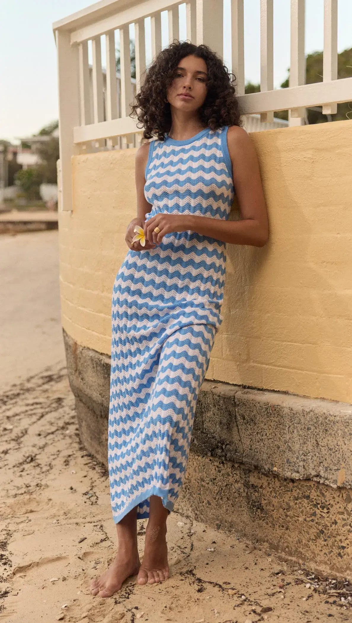 Dina Stripe Knit Midi Dress_3_MINKPINK