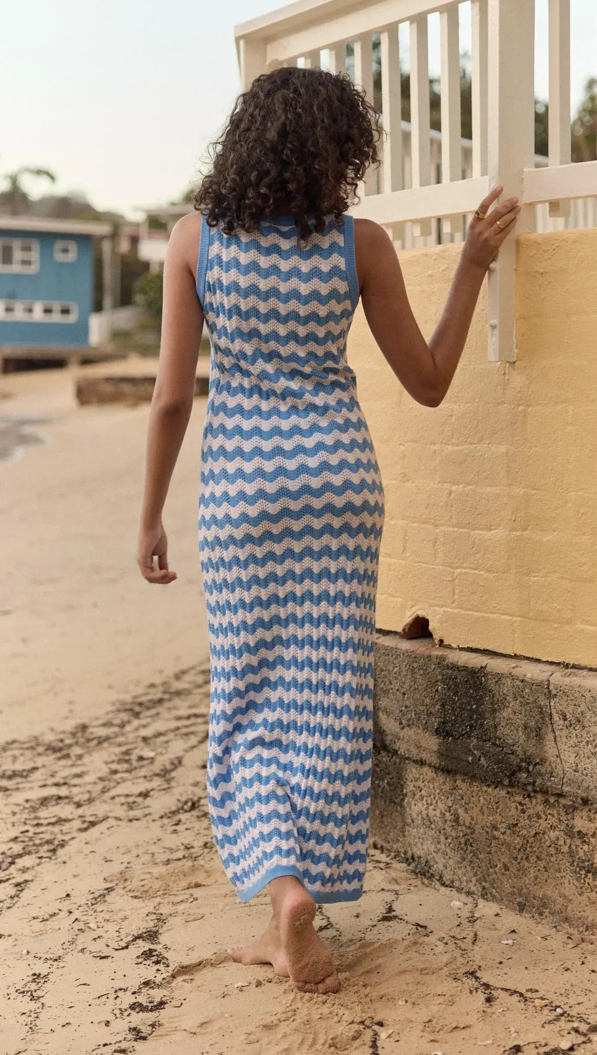 Dina Stripe Knit Midi Dress_4_MINKPINK