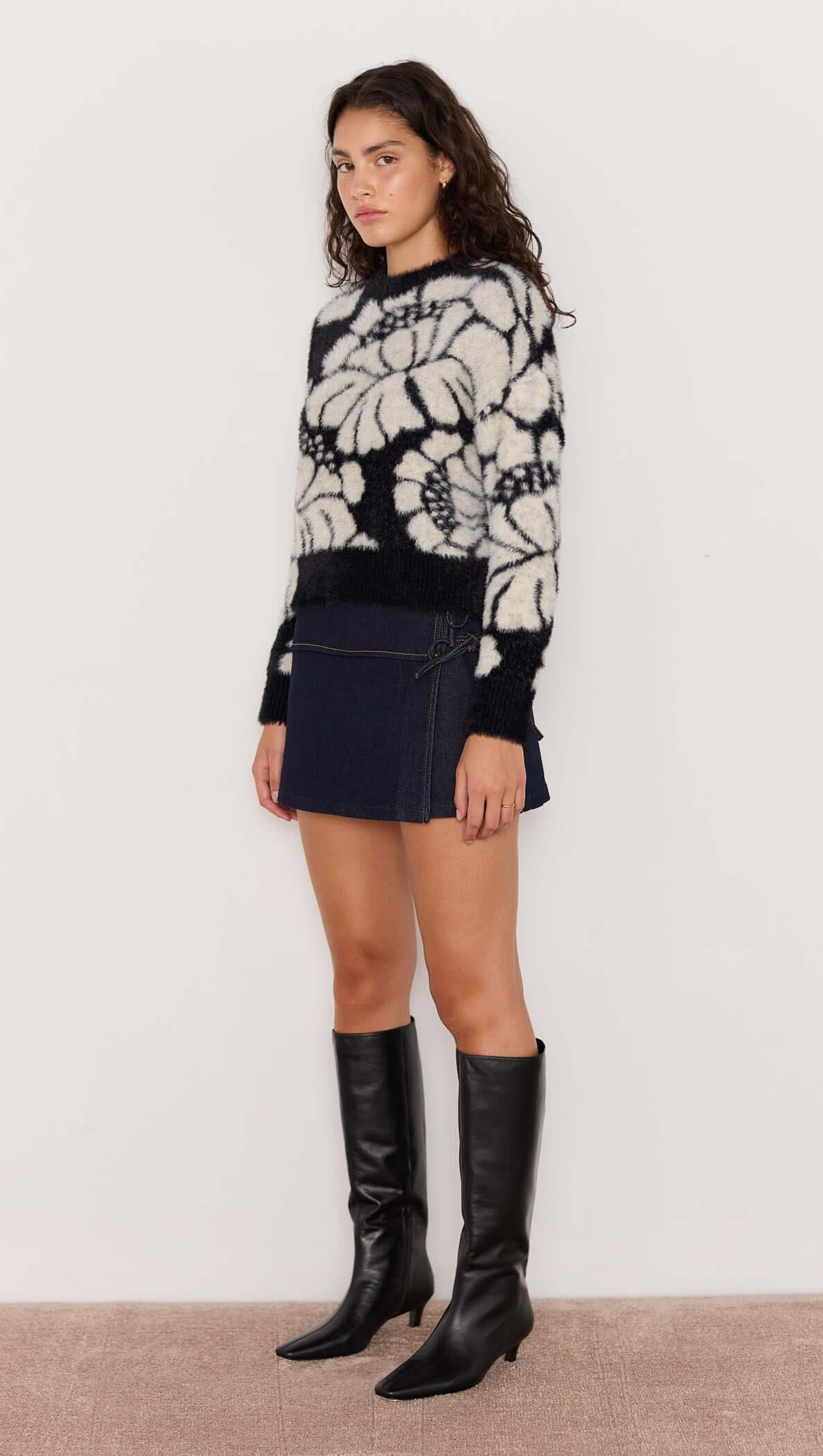 EDEN INTARZIA KNIT SWEATER-KNITWEAR - CASUAL-MINKPINK