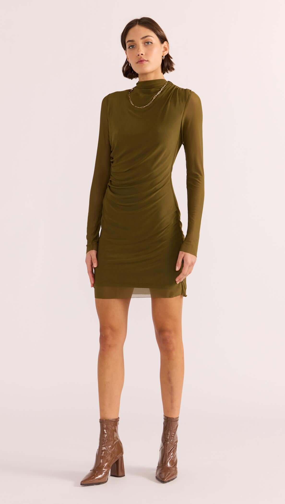 Elodie Mesh Mini Dress-MINKPINK