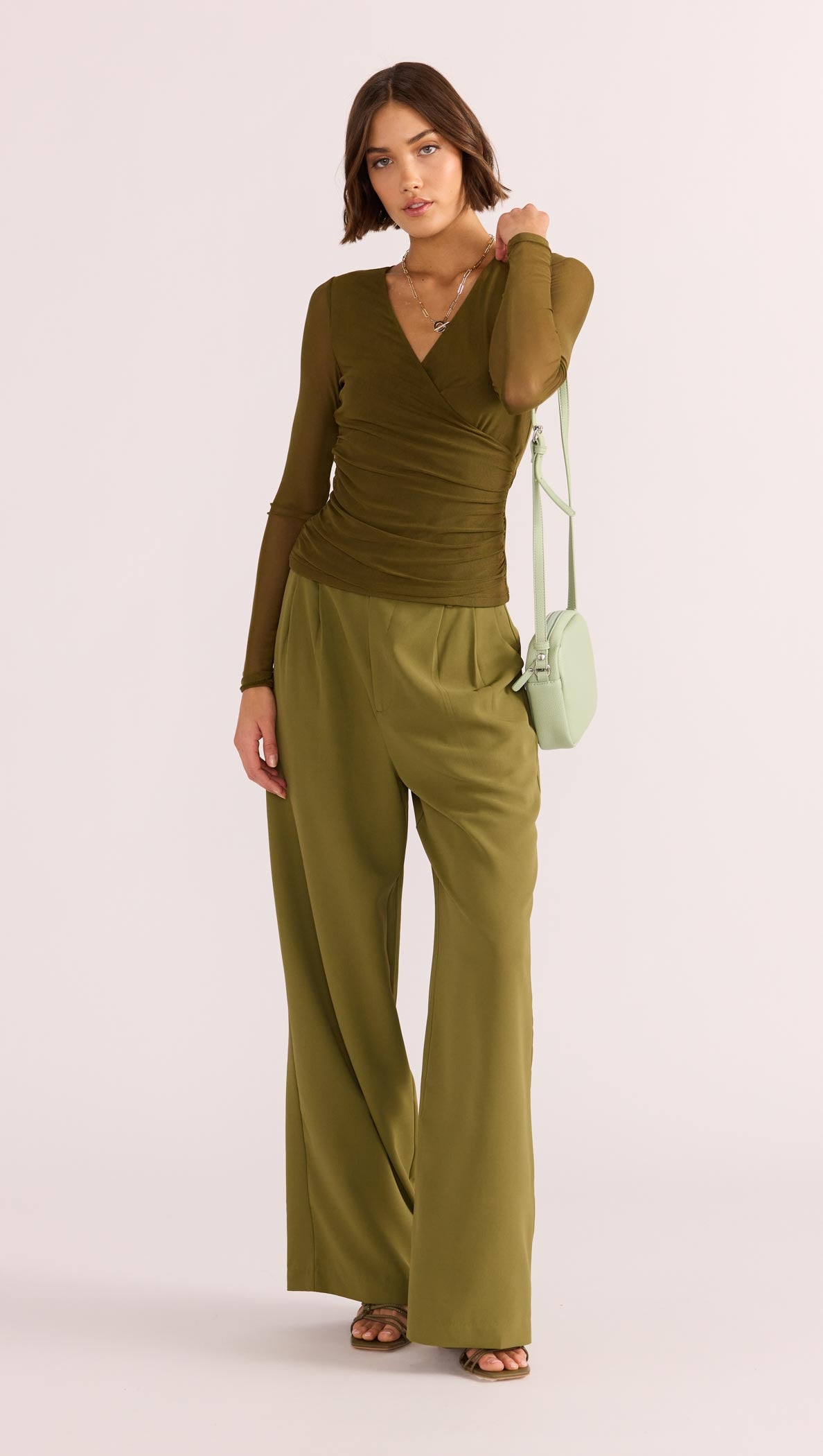 Elodie Mesh Wrap Top-MINKPINK