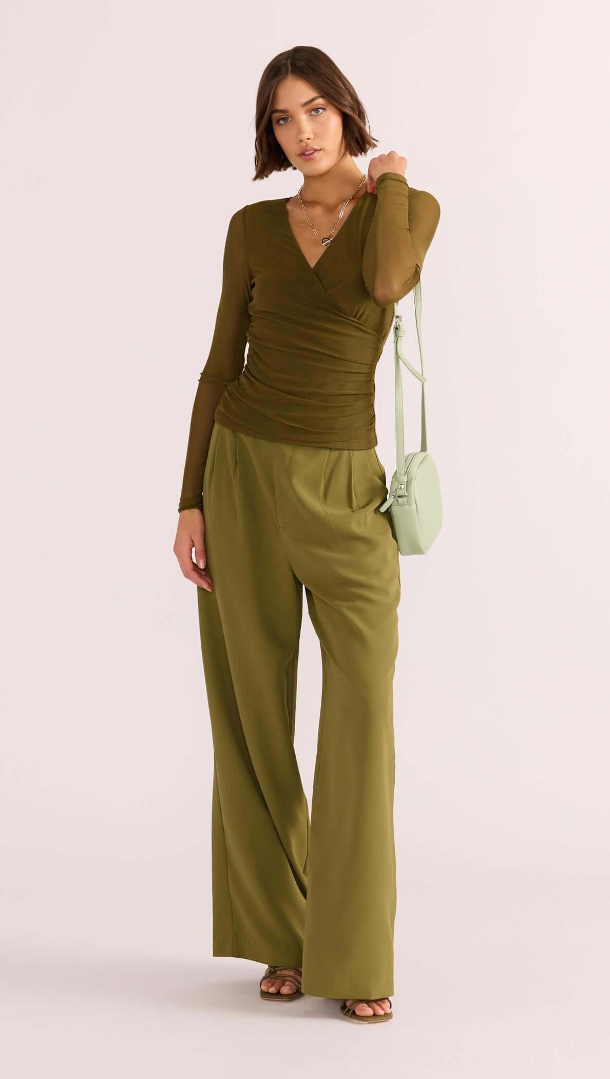 Elodie Mesh Wrap Top-MINKPINK