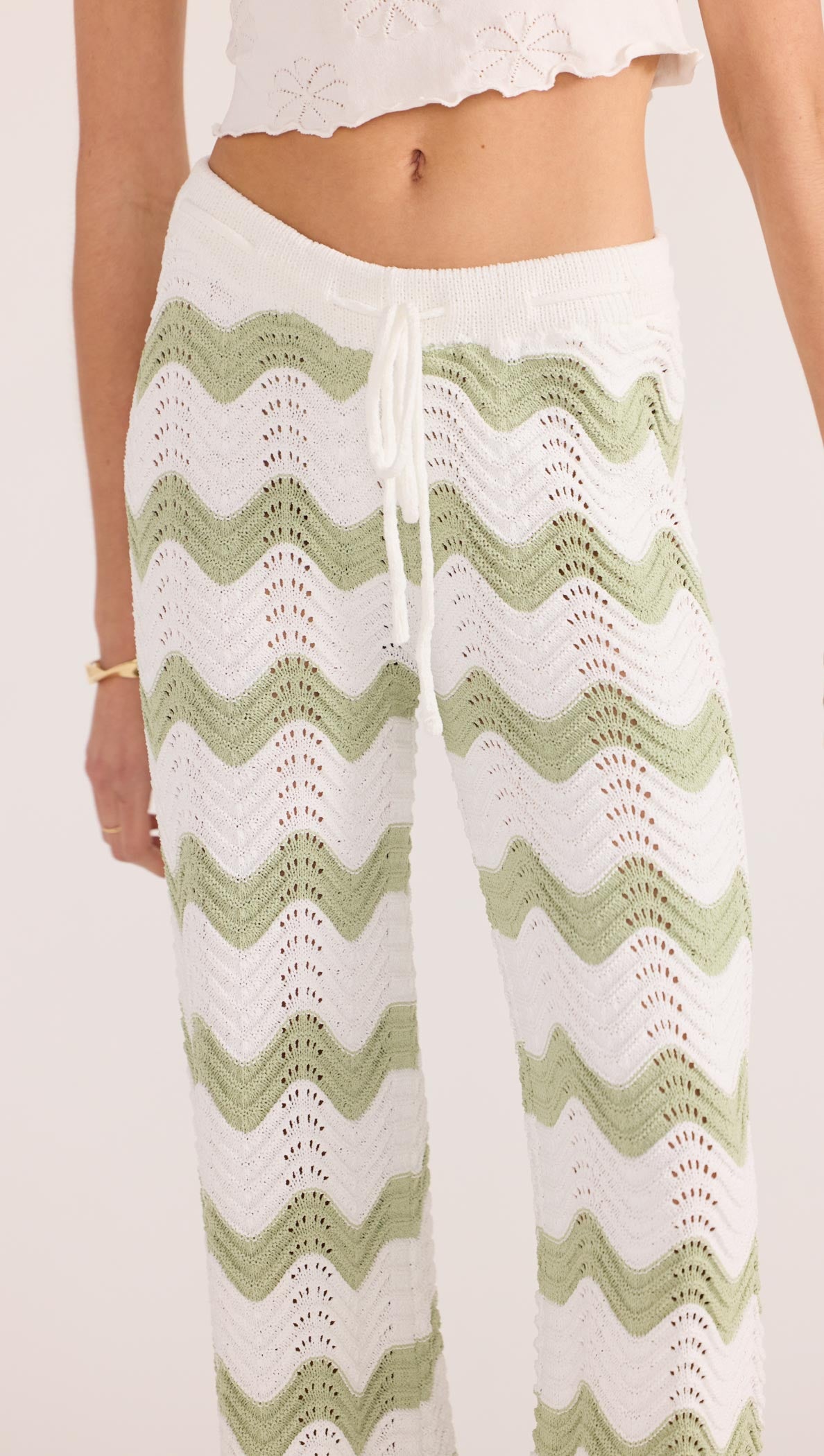 Jayden Crochet Wave Pant-PANTS-MINKPINK