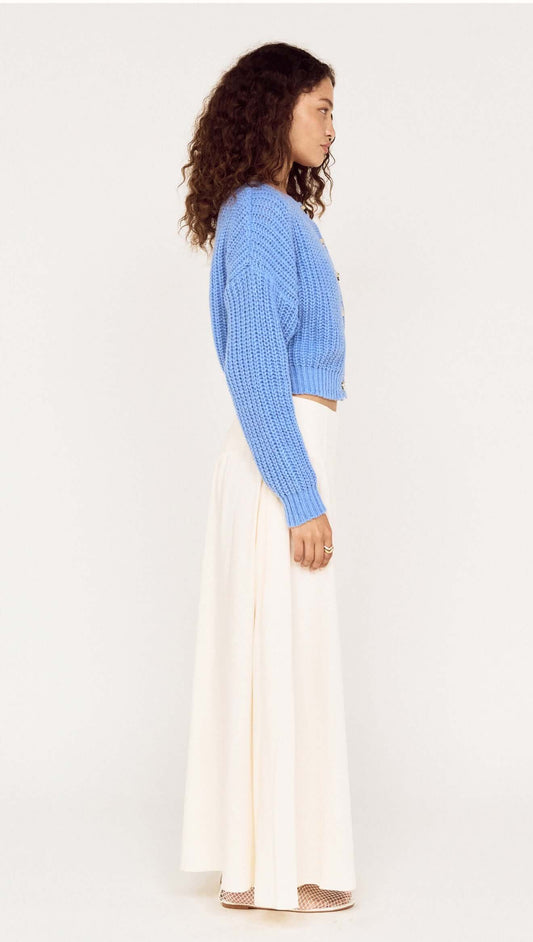 Silver Detail Chunky Knit Cardigan