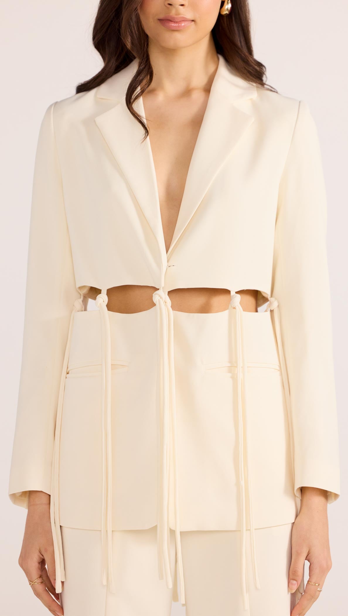 Maeve Tie Blazer-BLAZERS-MINKPINK