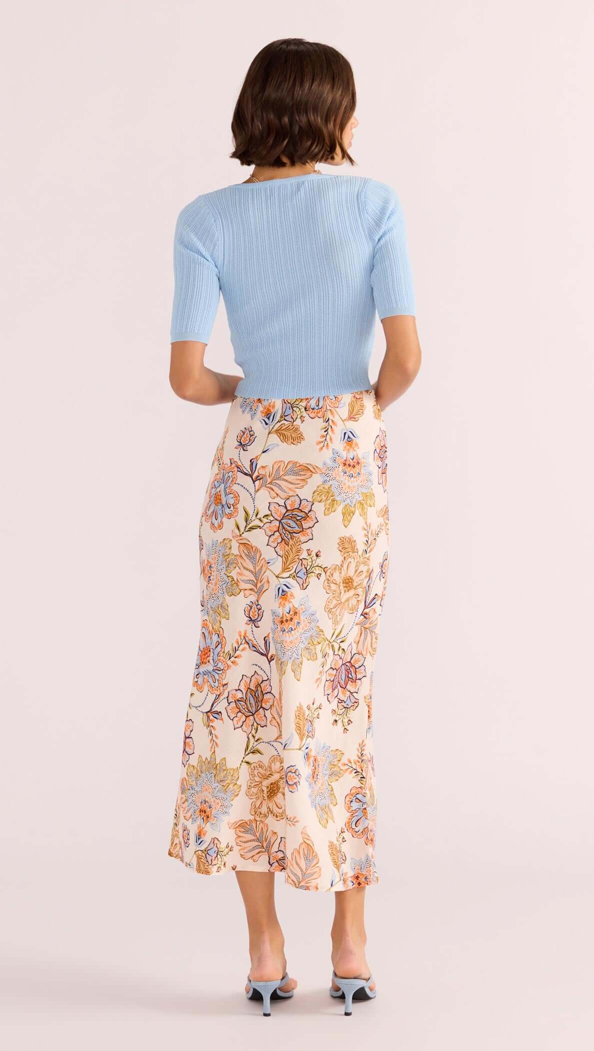 Marceline Bias Midi Skirt