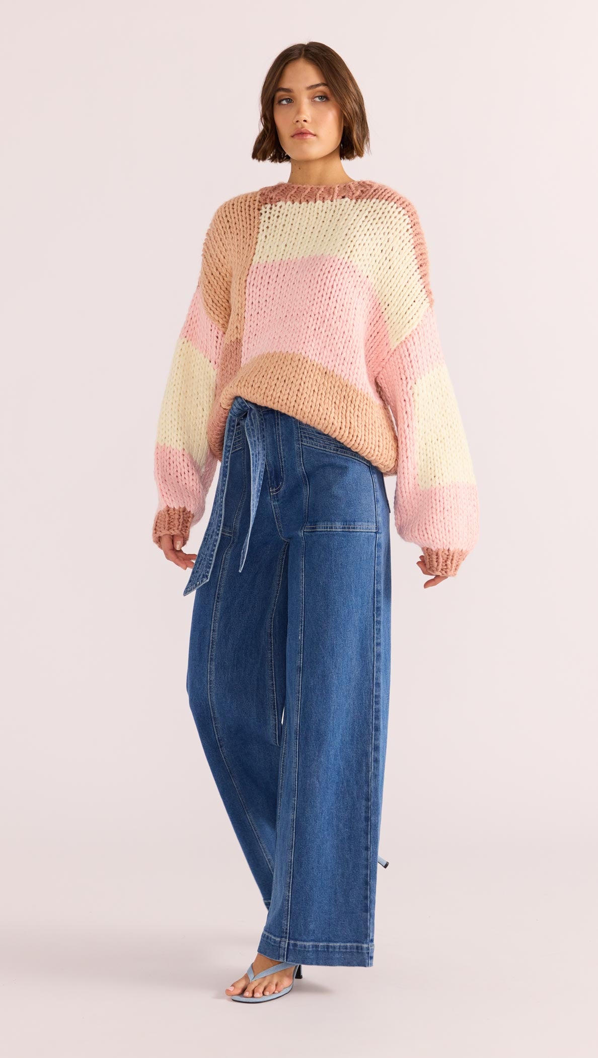 Marcella Colour Block Sweater-MINKPINK