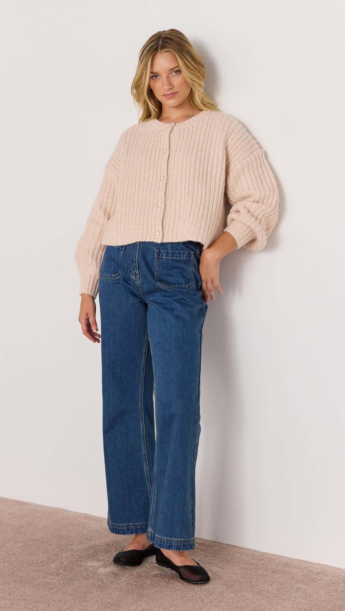 MARLO CHUNKY CARDIGAN-KNITWEAR - CASUAL-MINKPINK