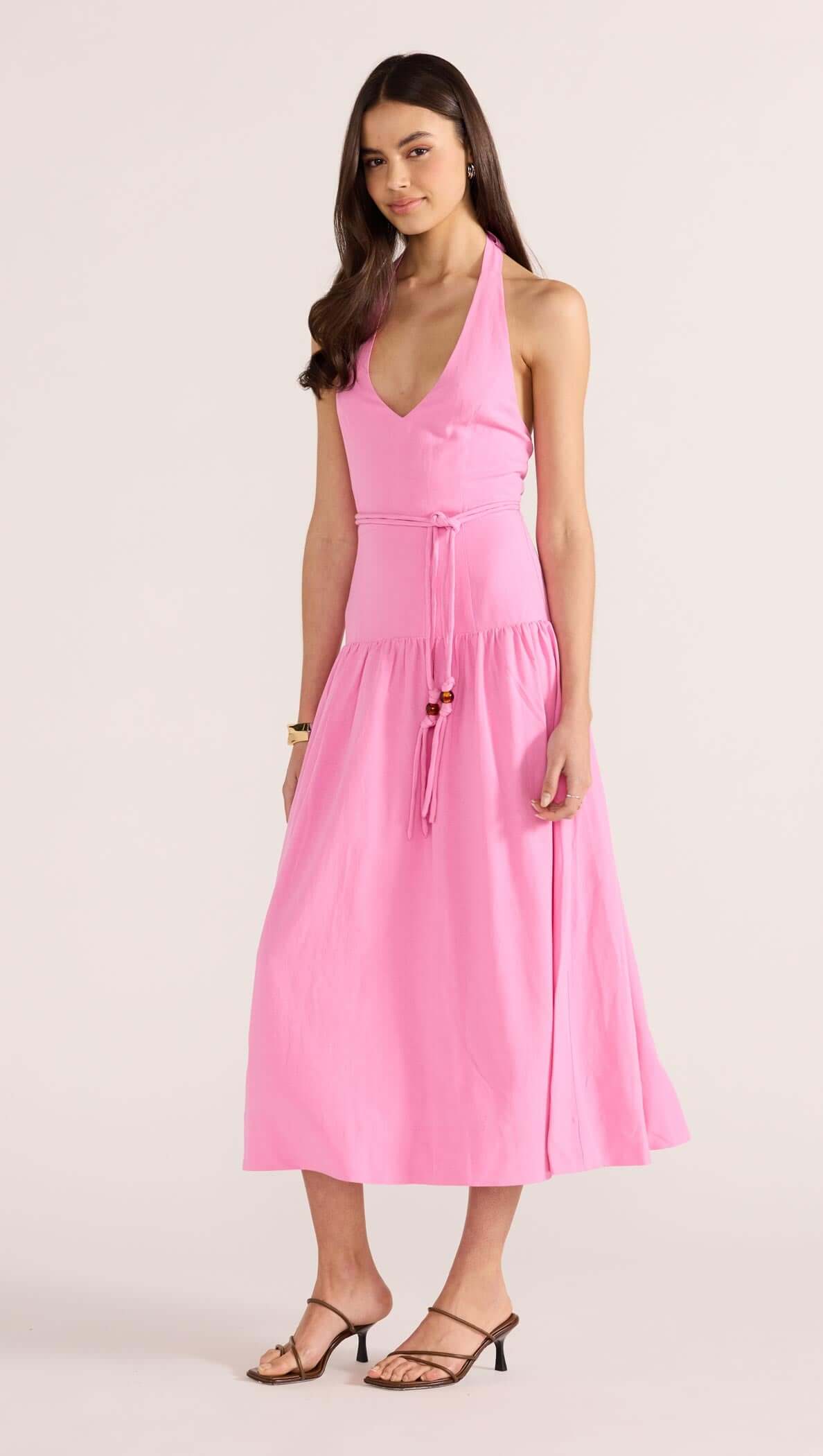 MELODY DROP WASIT MIDI DRESS-DRESSES - CASUAL-MINKPINK
