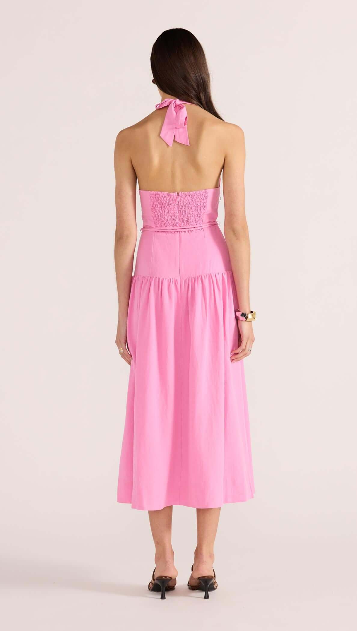 MELODY DROP WASIT MIDI DRESS-DRESSES - CASUAL-MINKPINK