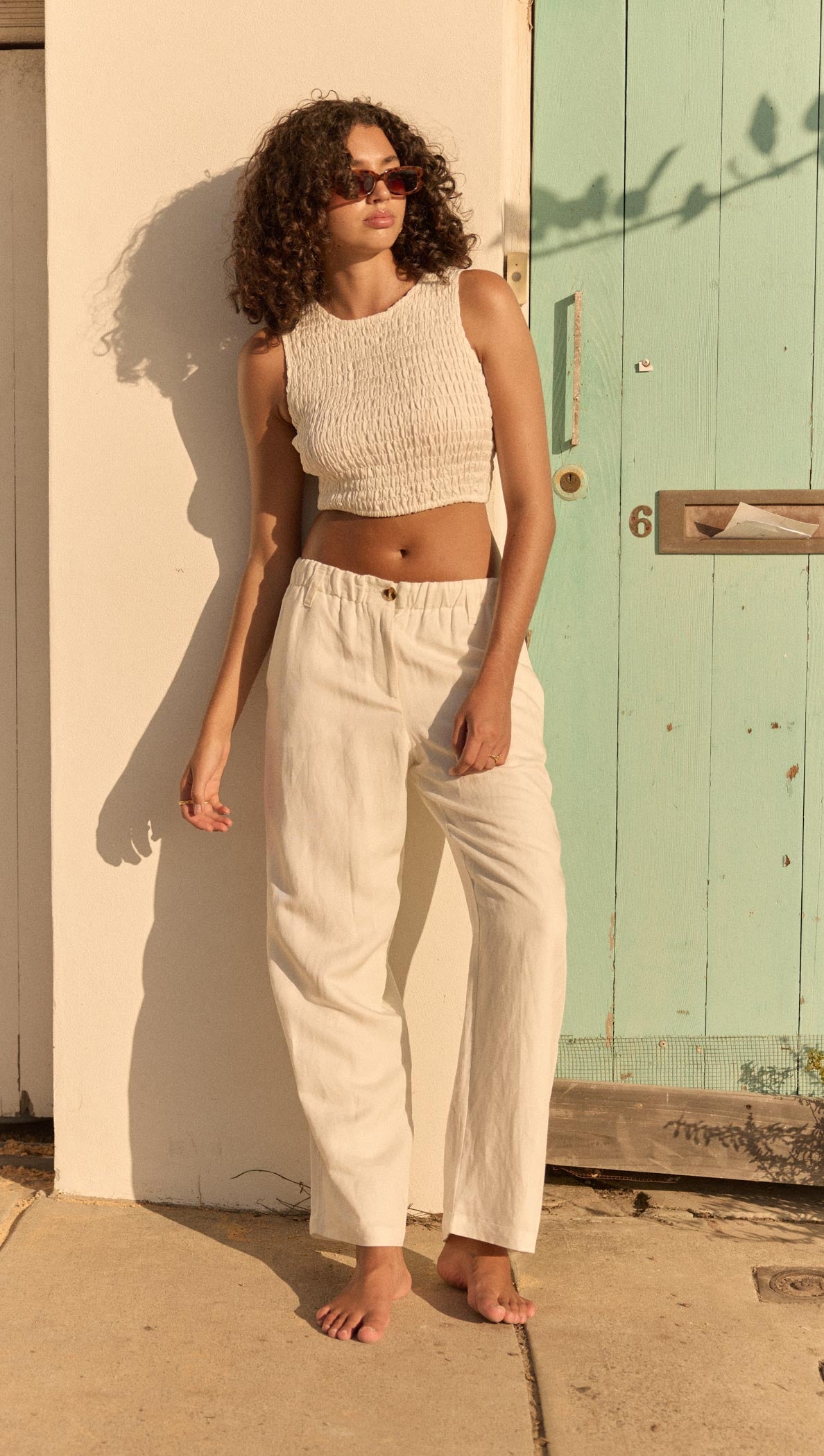 Nerida Shirred Tank Top_2_MINKPINK