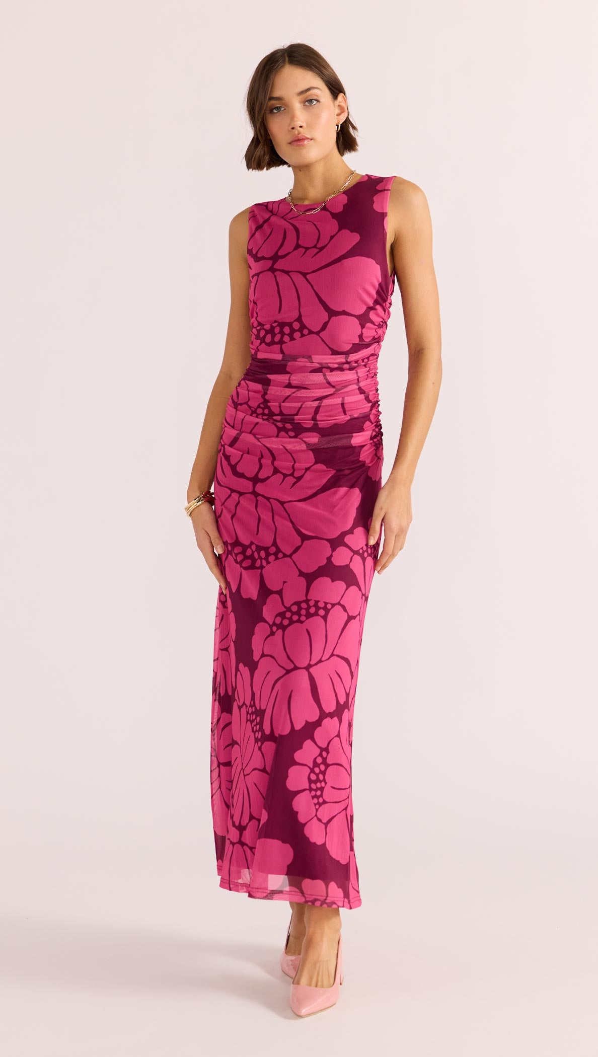 Persephone Mesh Midi Dress-MINKPINK
